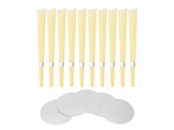 10pcs Velas De Limpeza De Ouvido Com 5pcs Paletas Para Remoção De Cera