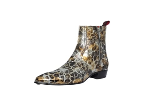 Botas De Homem Jeffery West Chelsea Coco Zip Dourado (43)