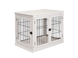 Casinha Cachorro Mdf Metal 81x59x66cm Branco