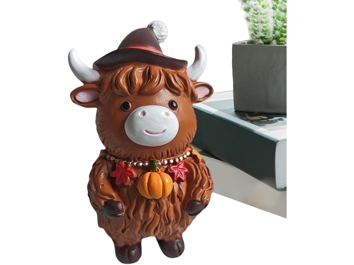 Estatueta Resina Estatuetas Outono Graças Decoração Sazonal Jardim Entrada Aniversário Feriado Apartamento GOKOCO