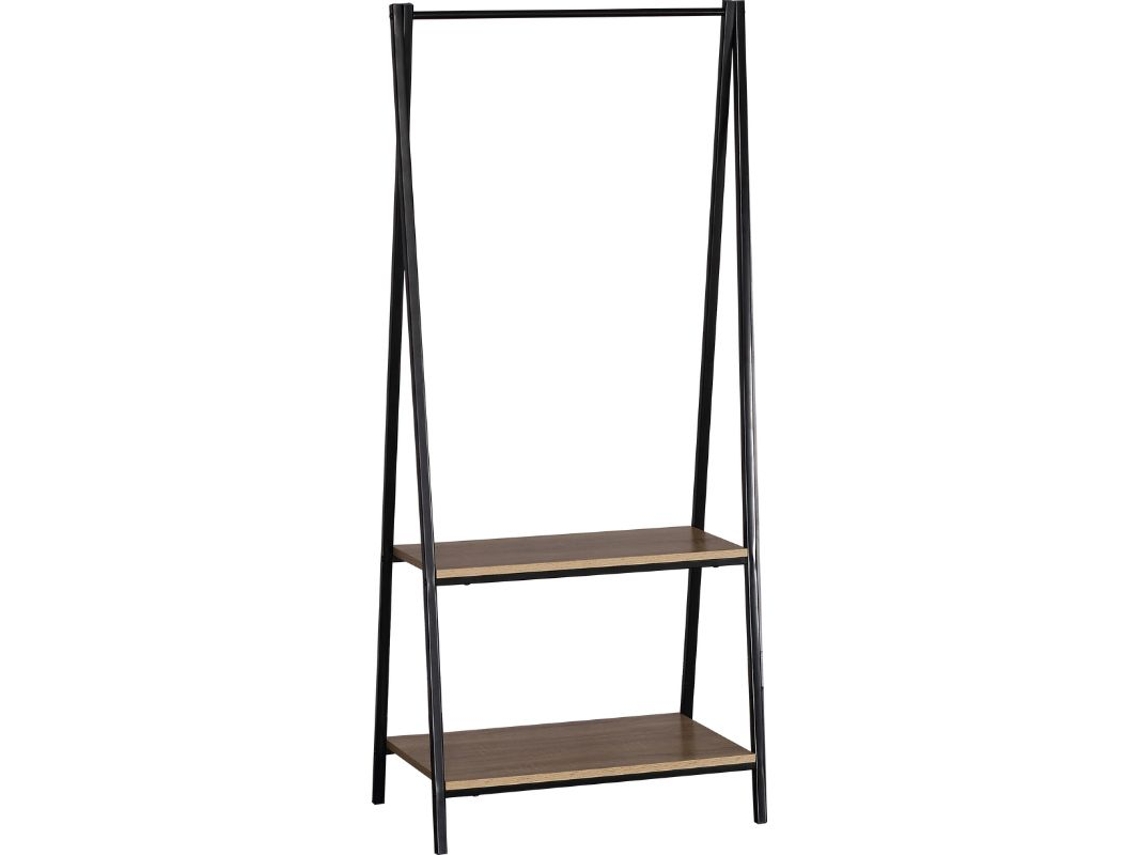 Estante com 2 Compartimentos e Cabide Metálico, 151×64×40 Cm VENPRODIN