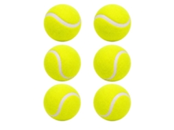 Conjunto de 6 Bolas Amarelas para Tênis SIROCO