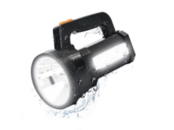 Lanterna Grande Portátil Recarregável, 10000 Lúmens Poderoso Holofote Led Holofote Estroboscópio Lanterna Combinação, 6 Modos de Iluminação HALINUIA