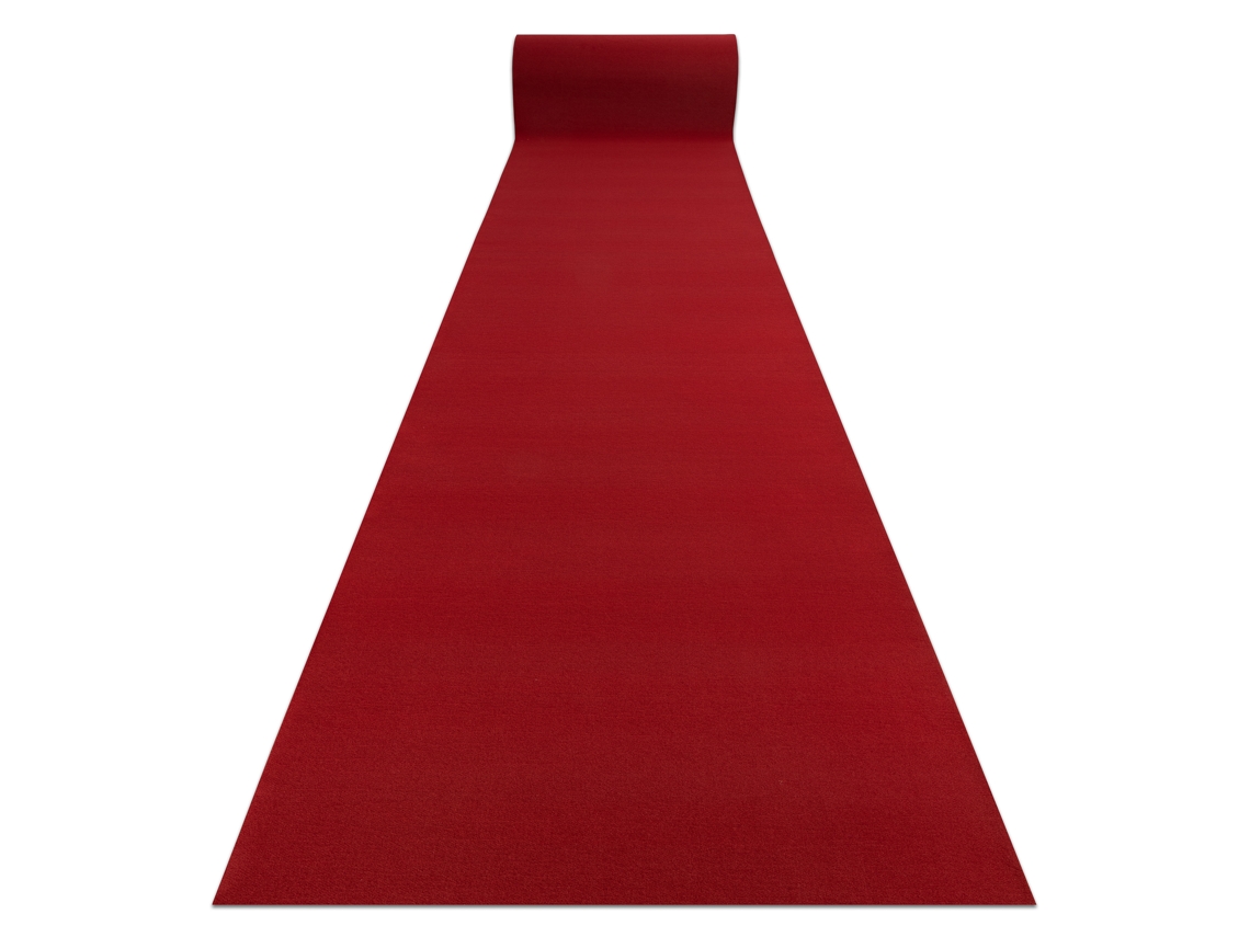 Tapete Antiderrapante DYWANY LUSZCZOW (100 x 220 cm - Poliamida - Vermelho)