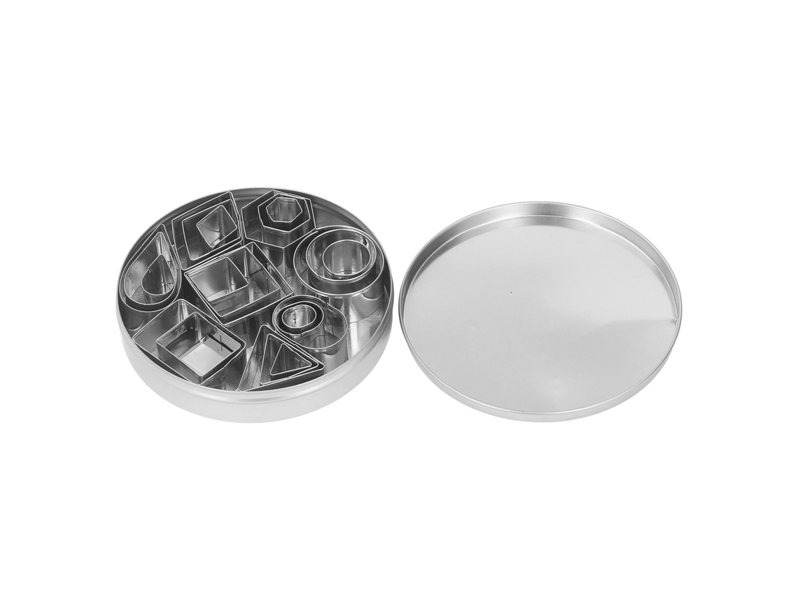 24 Moldes de Corte S/MARCA, de Biscoito, Formas Geométricas, para Baking