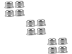 Conjunto de 24 Peças de Ponteiras Metálicas Prateadas com Rosca para Luminárias, Acessórios Decorativos para Fácil Instalação. SFUSHOS