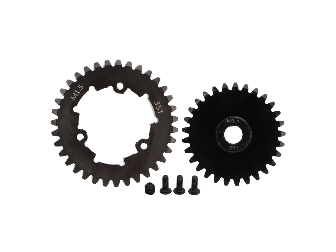 Engranaje Cónico Rc 35t Acero Resistente Al Desgaste M1.5 Conjunto Piñón Para Traxxas 1/5 6s 29t