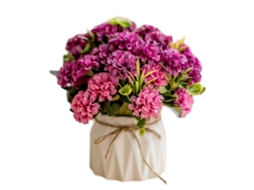 Mini Hydrangea Flores Artificiais Planta Artificial Em Vaso De Cerâmica Para Decoração De Escritório E Mesa
