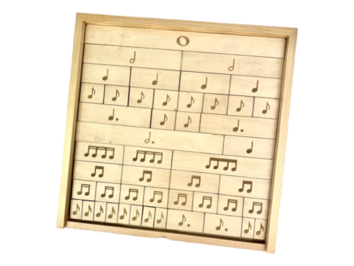 Quebra Cabeça De Madeira, Nota Musical E Barra, Brinquedo Slowmoose