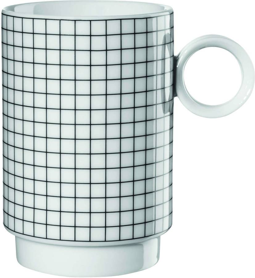 Conjunto 2 Canecas ASA Memphis Quadrados (Porcelana - 250 ml)