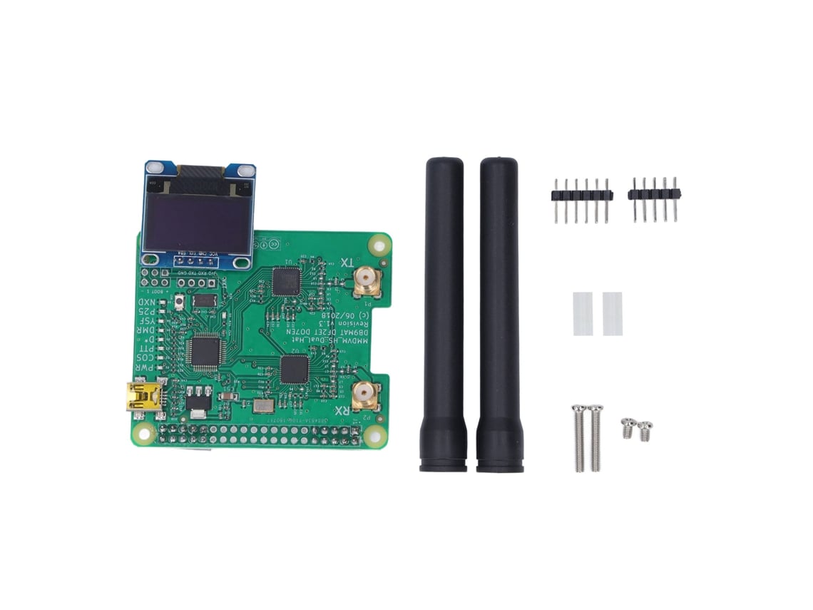 Módulo Hotspot Mmdvm Portátil Usb Wireless com Antena Sma para Raspberry Pi Placa de Expansão