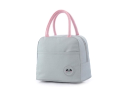 Rebe - Bolsa Térmica Impermeável e à Prova de Vazamentos para Almoço, Organizadora para Trabalho e Piqueniques, Cinza