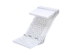 Bluetooth Wireless Foldable Keyboard Folding Rechargeable Keyboards White Efdafss