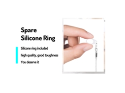 Corda Anti perda Portátil para Aparelho Auditivo com Anéis de Silicone e Clip