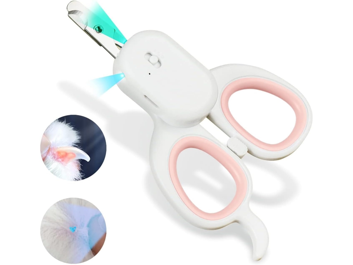 Tesoura Unhas Pet Led Seguro