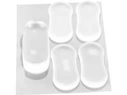 Conjunto De 5 Amortecedores Transparentes Para Assento Sanitário, Silenciosos E Ideais Para Vasos Sa Gokoco