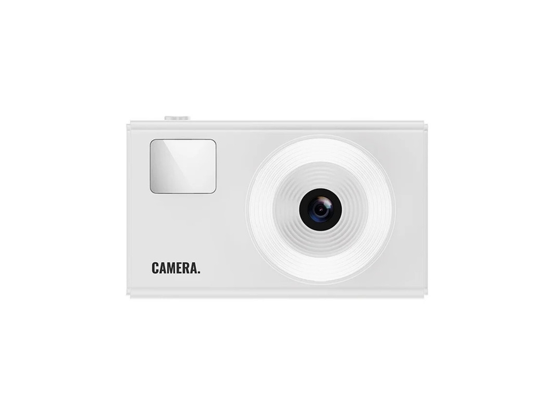 Ccd De Câmera Digital Câmera Retrô Vintage 1080p Para Adolescentes Cartão Sd De 32 Gb Zoom de 16x Branco Yizhood