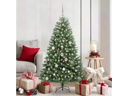 Vidaxl Árvore De Natal Articulada Artificial Verde 150 Cm Pvc E Metal