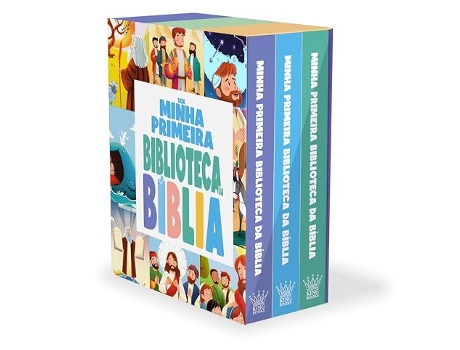 Livro Box Minha Primeira Biblioteca Da Bíblia - Coleção Com 3 Livrinhos de King Books (Português)