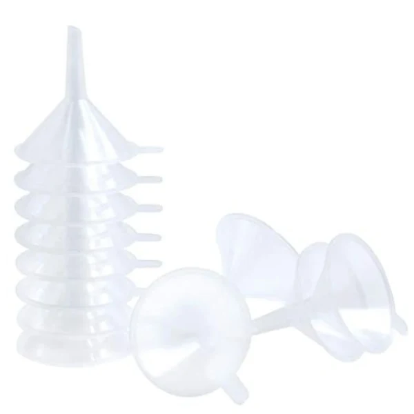 Conjunto De 12 Mini Funis De Plástico Para Laboratório Ciências