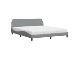 Bed, Beds Vidaxl Cinzeto Tecido (180 X 200 Cm)