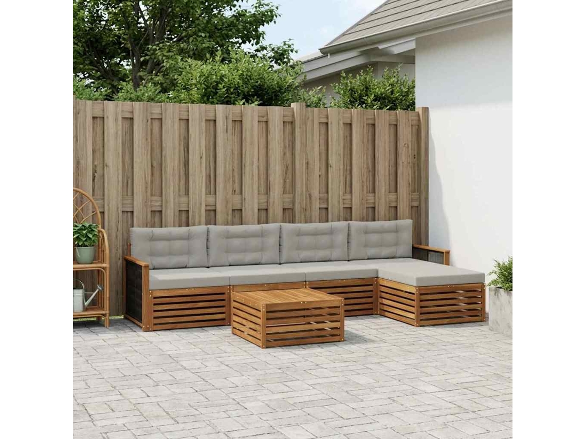 Vidaxl Conjunto De Sofás Para Exterior 6 Unid.