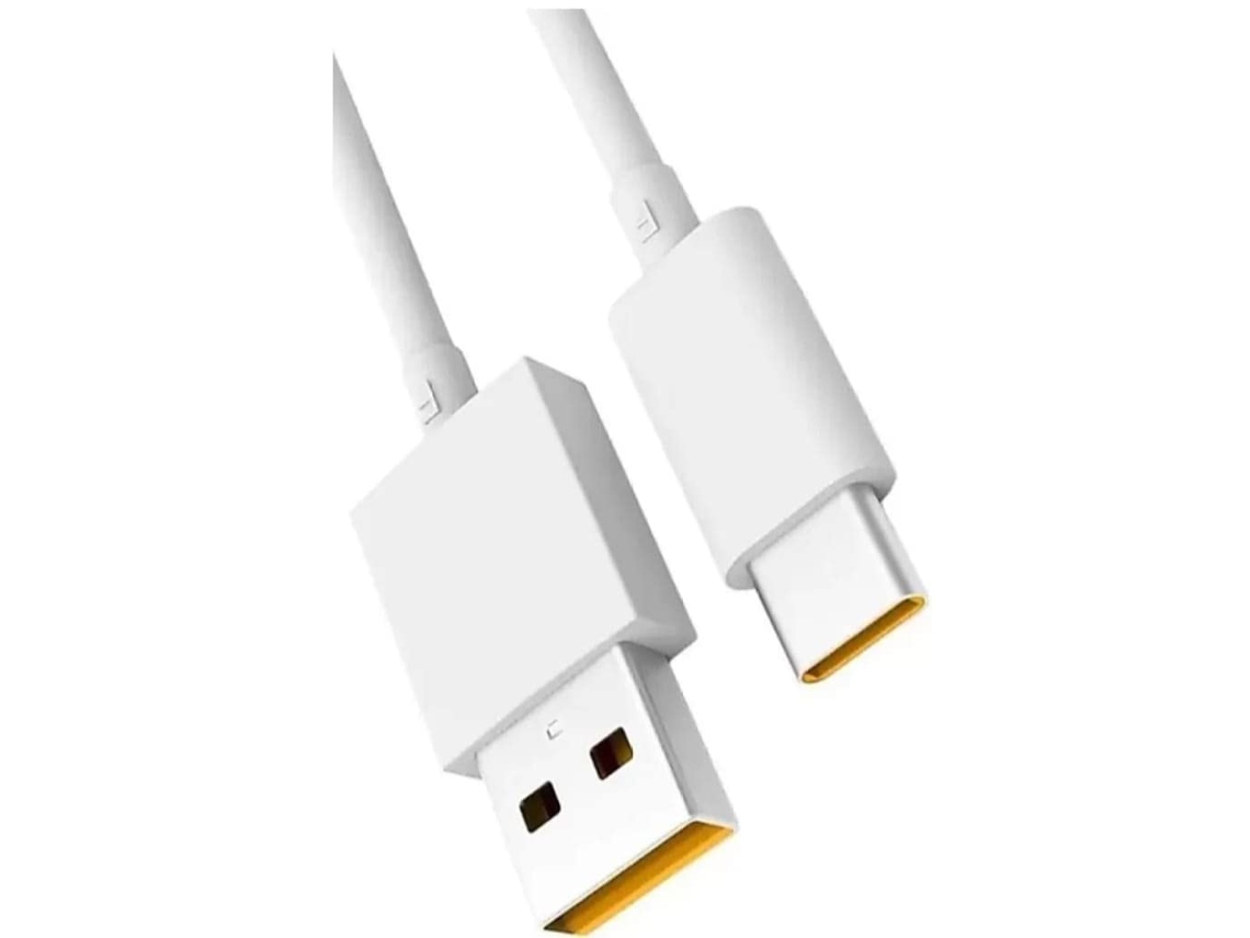 Cabo Carga Fast Charge Vooc para Oppo VENISYMLIS Branco