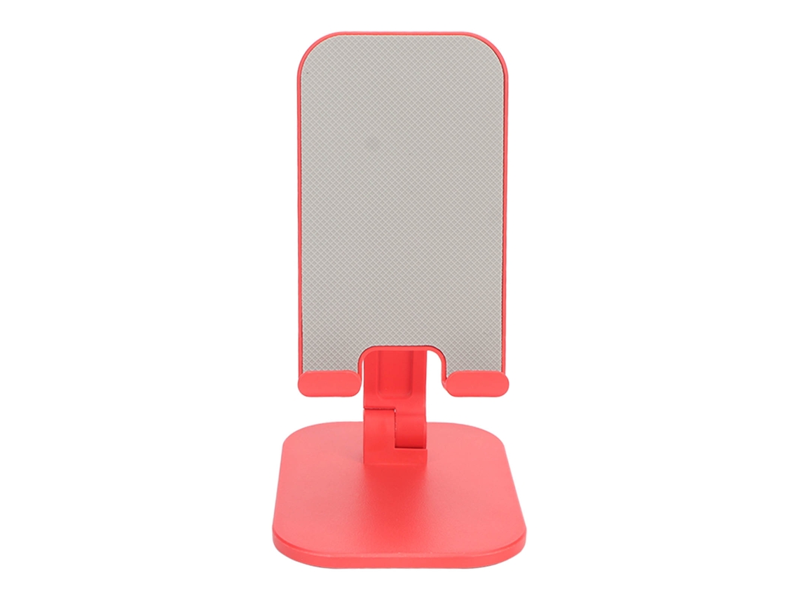 Suporte de Telefone de Mesa Vermelho Antiderrapante Ajustável Multifuncional para Telefones de 4,7 a 7,9 Polegadas