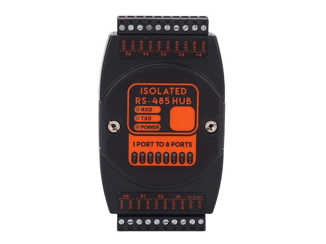 Hub 485 Industrial 1 Entrada 8 Saídas Com Isolação Fotoelétrica Repeater 8 Canais