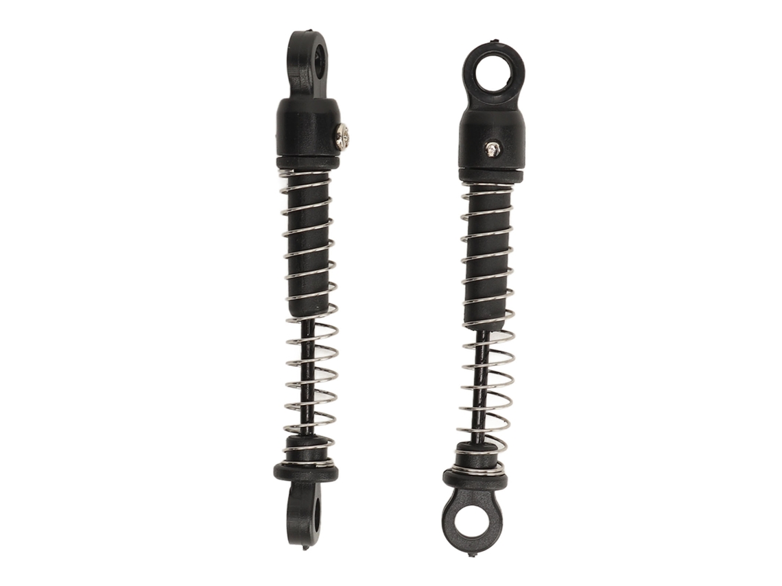 Amortecedor Traseiro Carro Controle Remoto 2pcs Para Wltoys 2428 1/24 Rc Crawler Car Preto