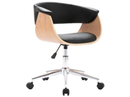 Office Chair, Office Chairs Vidaxl Preto Couro Artificial (n/a)
