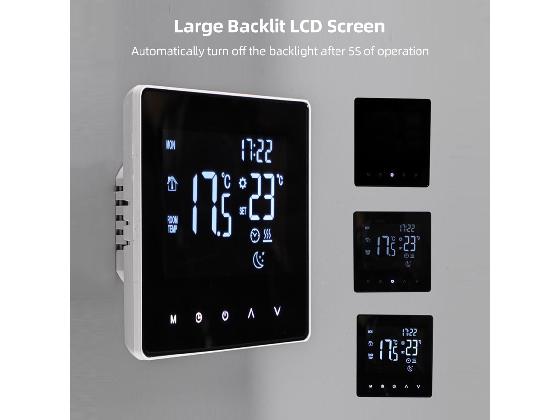 Termostato Elétrico LAXISCREED 0 99℃ 16a Touch Lcd