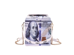 Bolsa De Mão Com Estampa De Dólar Para Viagem, Bolsa Transversal Para Mulheres, Azul