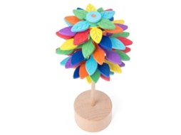 Ats brinquedo de Madeira para Aliviar o Estresse Rotatório Lollipop Arte Brinquedo para Crianças Stick Artefato