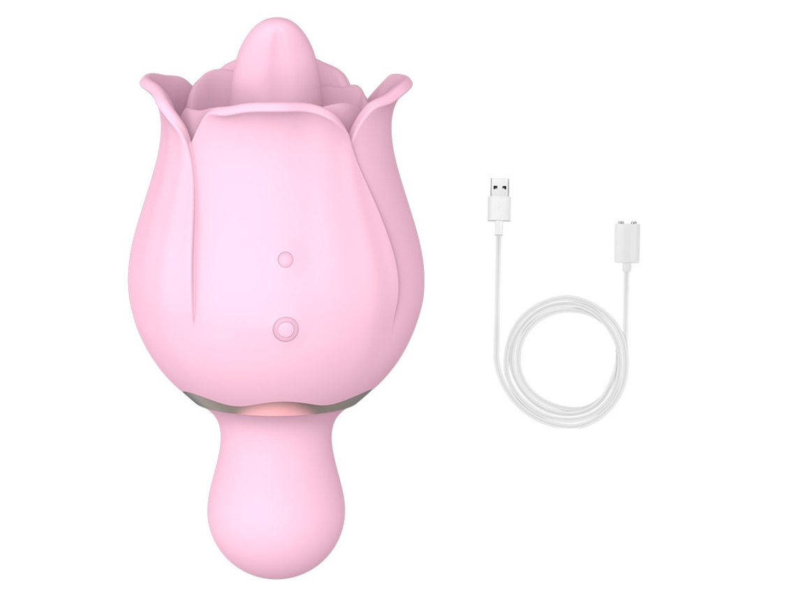 Mini Vibrador De Massagem Para Lamber A Lngua Rosa Para Mulheres (rosa)