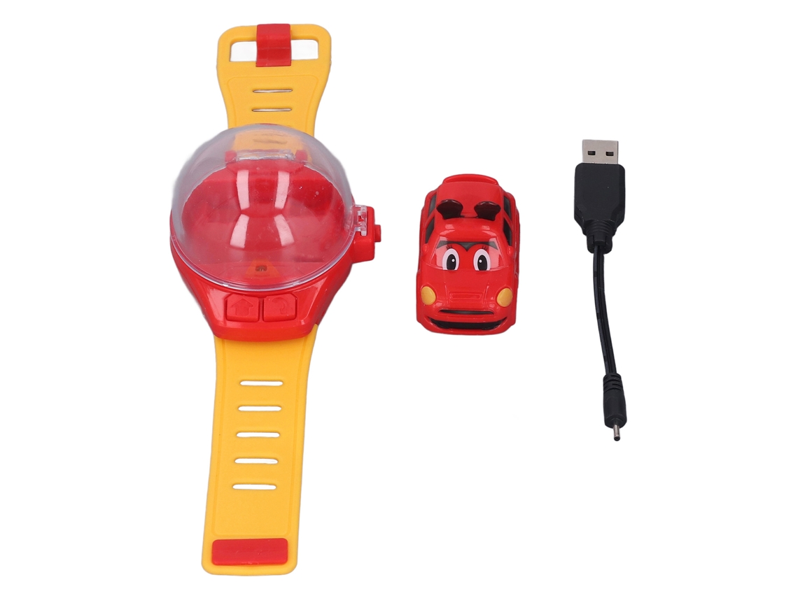 BRINQUEDO de relógio de carro RC Business, mini, carga USB, pulseira silicone, vermelho | S/MARCA