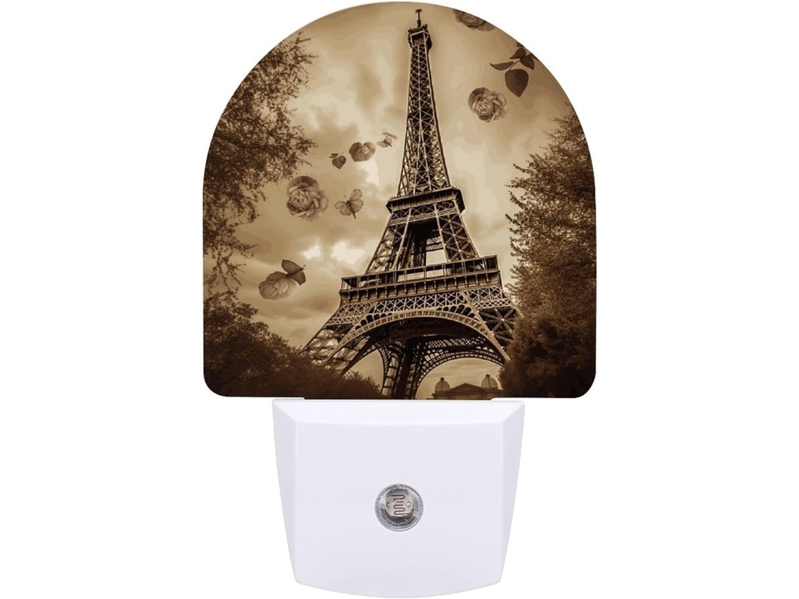 Luminária Noturna De Parede Com Sensor Crepuscular, Led 0,5 W, Design