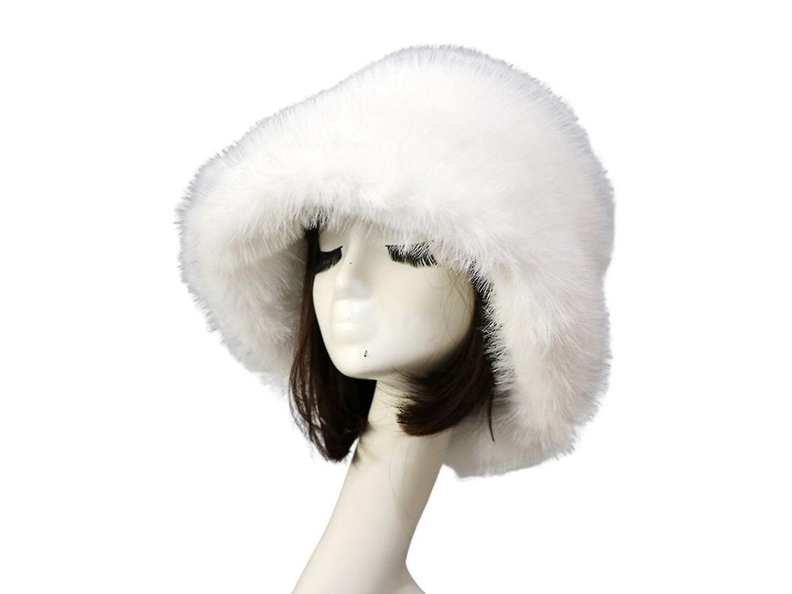 2026 gorra de Pescador para Mulher de Inverno com Anéis Largos, Pelo Falso Esponjoso, Proteção de Orelhas e Aquecedor, Tamanho Grande 56 62cm