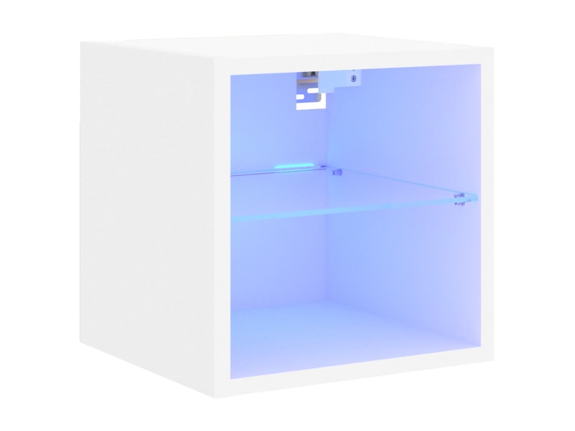 Móvel de Parede para Tv com Luzes Led Branco MAISON EXCLUSIVE (30x28,5x30 cm)