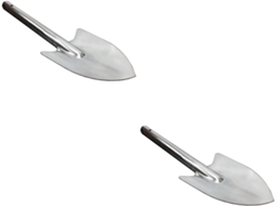 Conjunto De 2 Pás De Jardim Prateadas, Ferramentas Práticas Para Jardinagem.