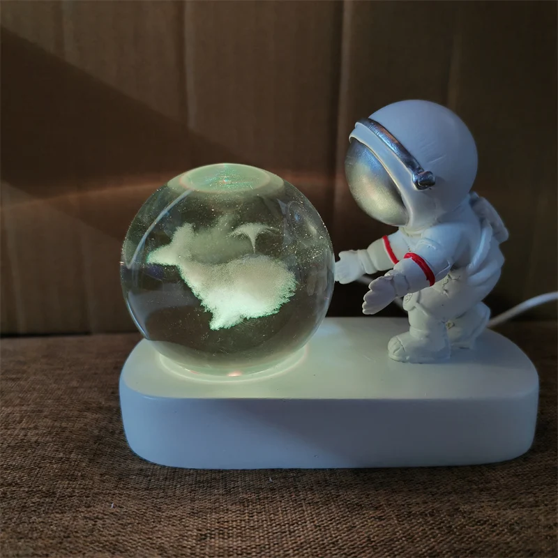 Bola de Cristal Criativa, Luz Noturna Led, Interface Usb, Presente Infantil, Decoração para Casa MDUG