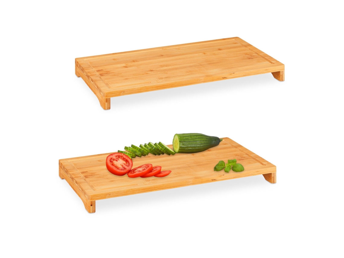 Conjunto De 2 Tábuas De Corte Em Bambu