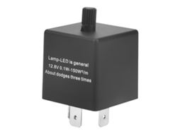 Relé de Piscada Led Cf13 Kt 3 Pinos Ajustável para Sinal de Virada Hyper Flash Fix 0.1 150w Plug And Play