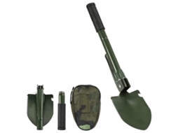 Pá Business Dobrável Multifuncional de Aço Carbono para Camping, Sobrecarga, com Bolsa de Armazenamento