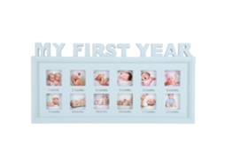 Quadro Foto Bebê Primeiro Ano Lembrança Presente Decorativo Parede