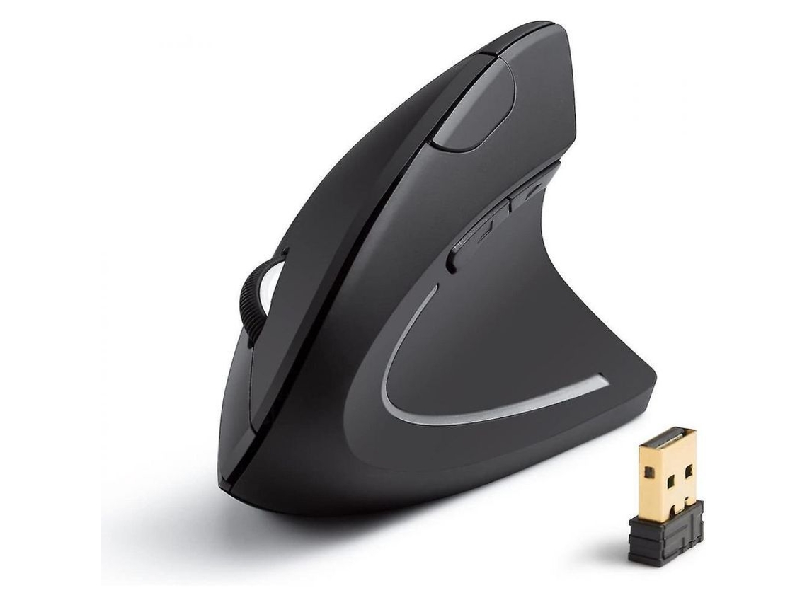 2026 rato Ergonômico Vertical 2.4g Sem Fio para Windows Mac os Usb com 1000/1600 Dpi e Botões de Polegar