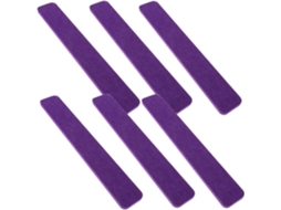 Conjunto de 6 tiras de feltro autoadesivas vermelhas para decoração de mesas e paredes, práticas e duráveis para salas de aula.