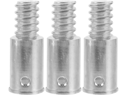 Conjunto De 3 Acessórios Villcase Com Rosca Metálica 22mm Para Cabos Vassoura, Adaptador Resistente Para Esfregões Em