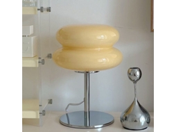 Kit 2 Candeeiros De Mesa Led Retro Em Vidro Usb Creme