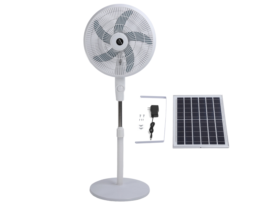 Laxiscreed Ventilador Solar Recarregável Com Oscilação Silenciosa E Carregamento Por Energia Solar
